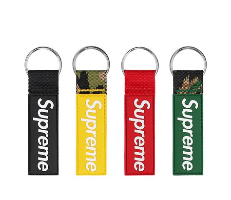 supreme webbing keychain.